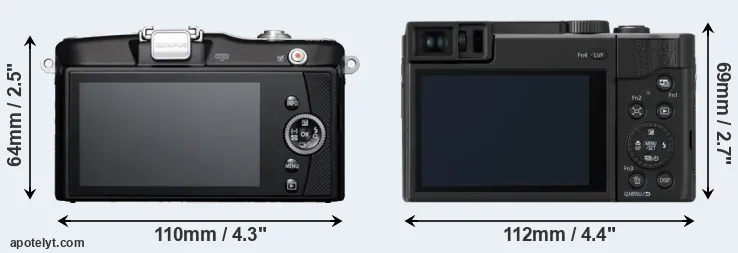 Comparison E-PM1 or ZS80 rear