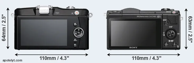 Comparison E-PM1 or A5100 rear
