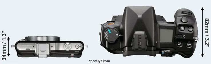 Compare E-PM1 versus A900 top