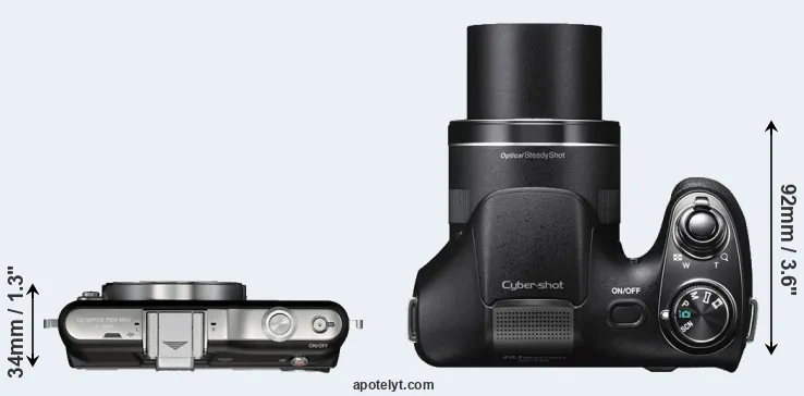 Compare E-PM1 versus H300 top