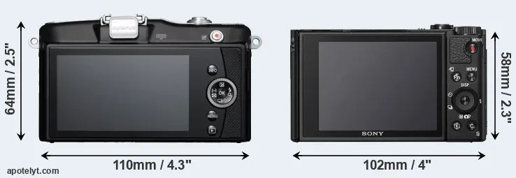 Comparison E-PM1 or HX95 rear