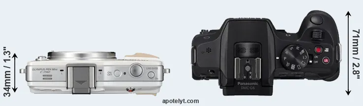 Compare E-PM2 versus G6 top
