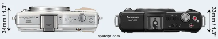 Compare E-PM2 versus GF2 top