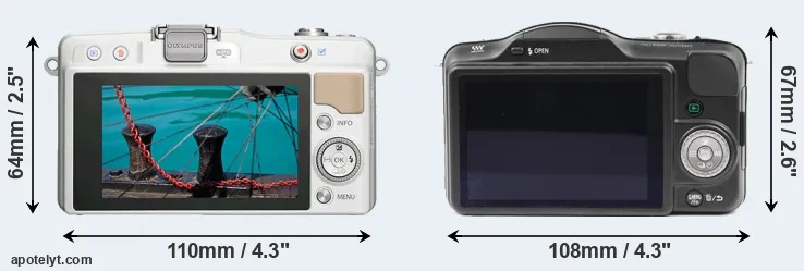 Comparison E-PM2 or GF3 rear