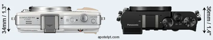 Compare E-PM2 versus GM5 top