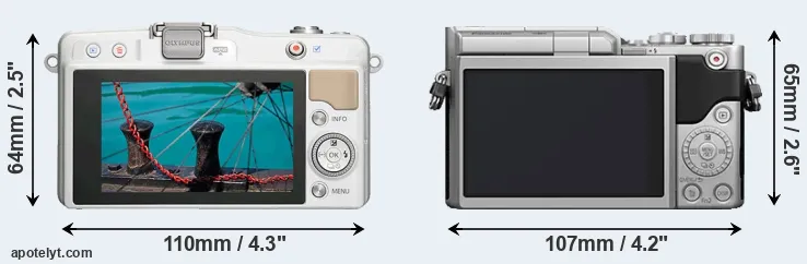 Comparison E-PM2 or GX850 rear