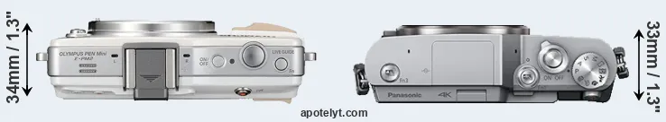 Compare E-PM2 versus GX850 top