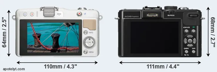 Comparison E-PM2 or LX7 rear