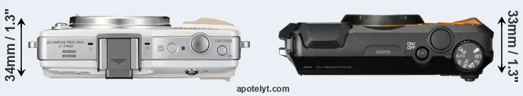 Compare E-PM2 versus WG-6 top