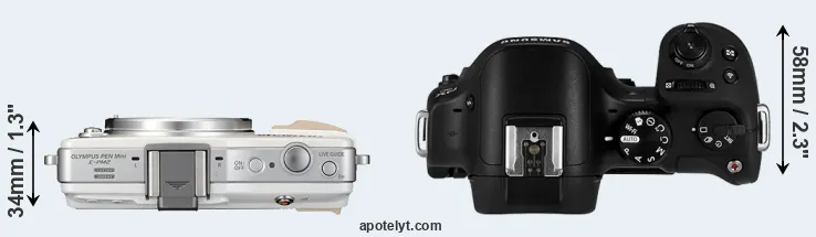 Compare E-PM2 versus NX30 top