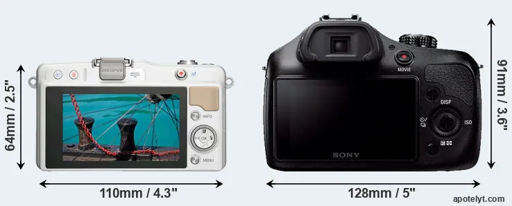 Comparison E-PM2 or A3000 rear
