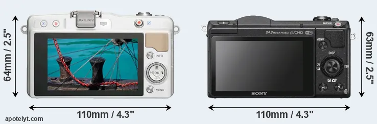 Comparison E-PM2 or A5100 rear