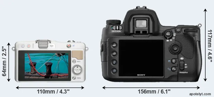 Comparison E-PM2 or A850 rear
