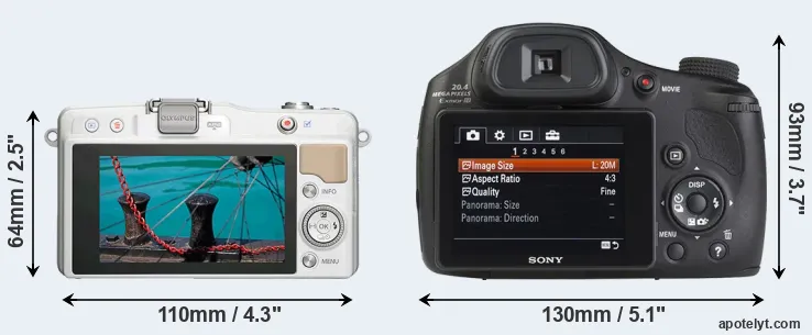Comparison E-PM2 or HX350 rear