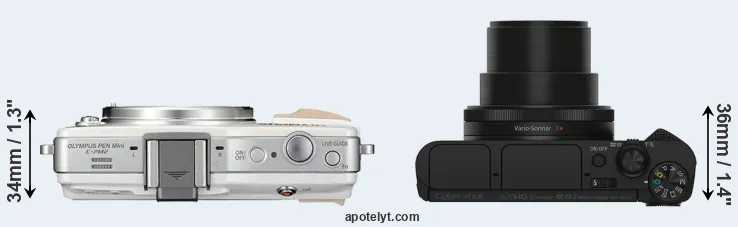 Compare E-PM2 versus HX90V top