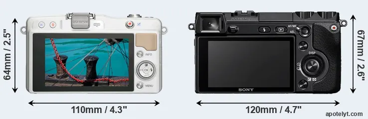 Comparison E-PM2 or NEX-7 rear