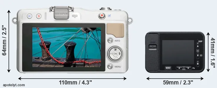 Comparison E-PM2 or RX0 rear