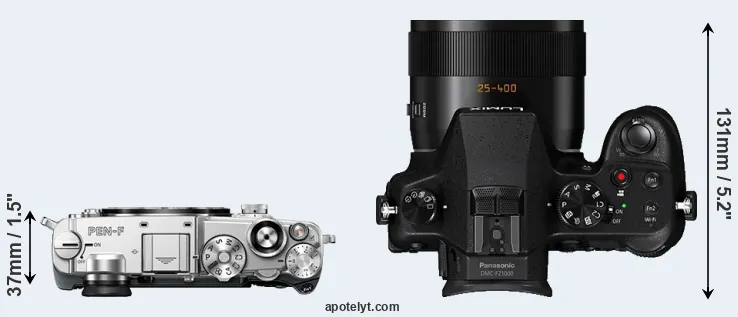 Compare PEN-F versus FZ1000 top