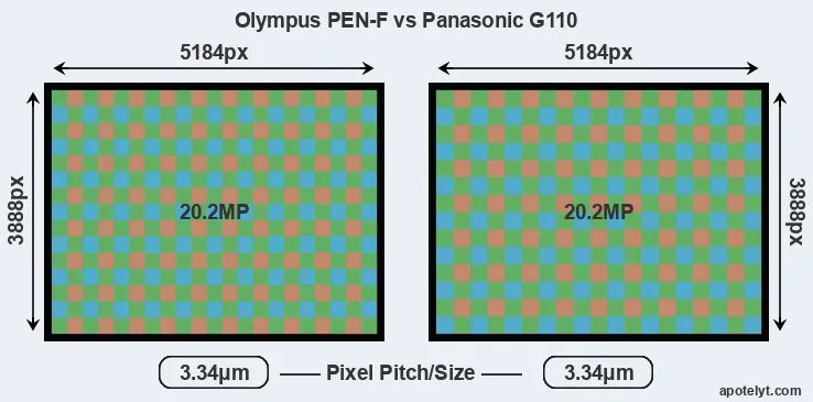 PEN-F versus G110 MP