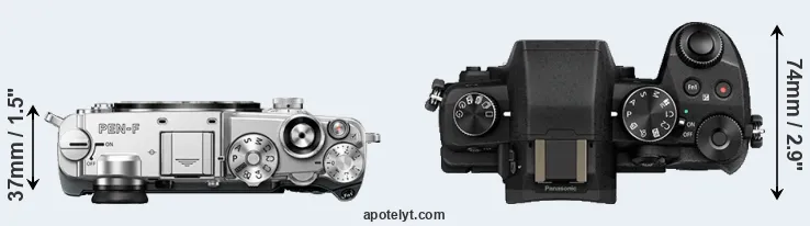 Compare PEN-F versus G85 top