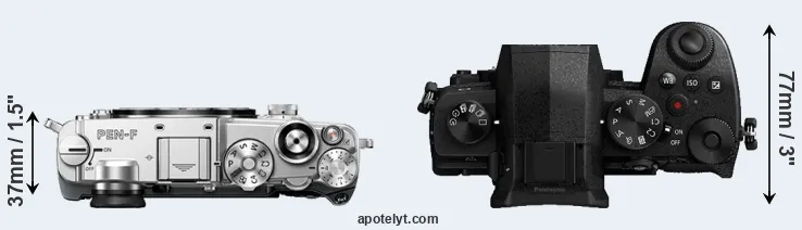 Compare PEN-F versus G95 top