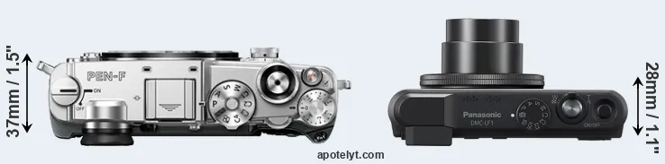 Compare PEN-F versus LF1 top