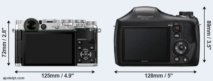 Comparison PEN-F or H300 rear