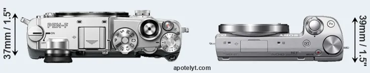 Compare PEN-F versus NEX-5T top