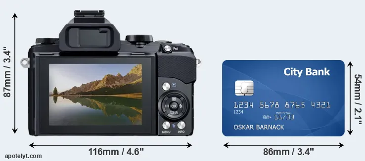 Stylus 1 and credit card rear side