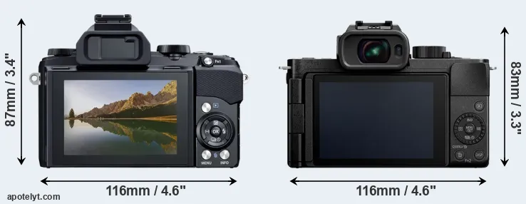 Comparison Stylus 1 or G100 rear