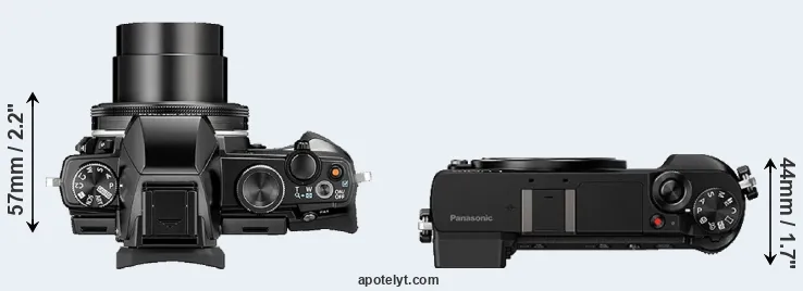 Compare Stylus 1 versus GX80 top