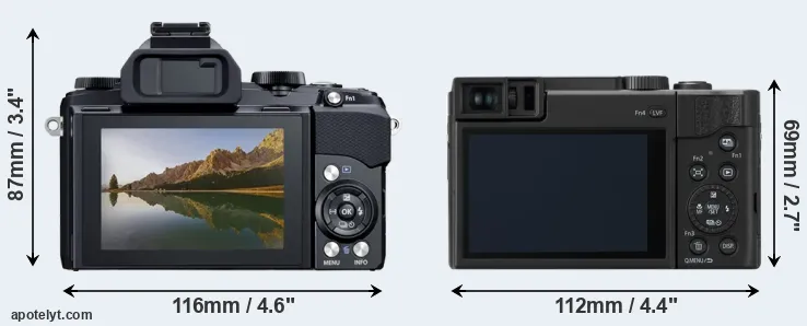 Comparison Stylus 1 or TZ95 rear