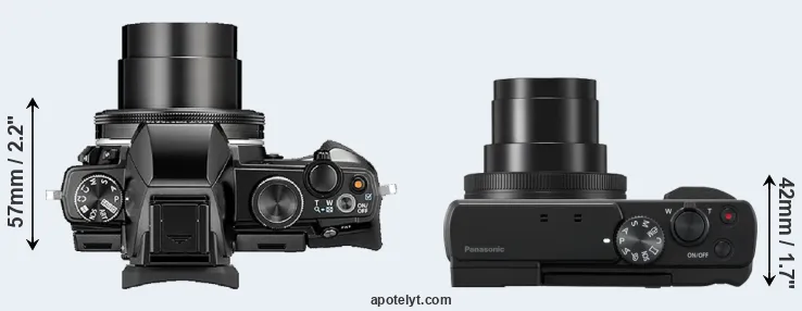 Compare Stylus 1 versus TZ95 top