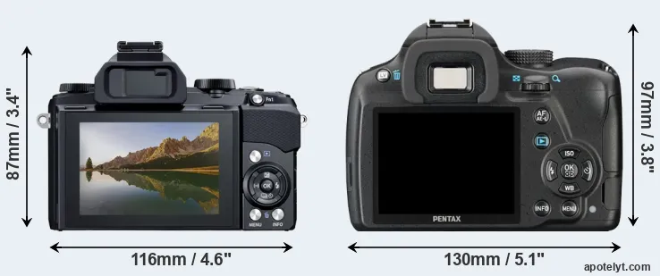 Comparison Stylus 1 or K-50 rear