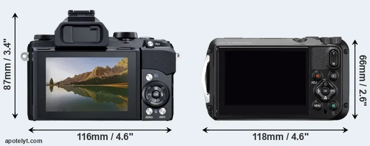 Comparison Stylus 1 or WG-6 rear