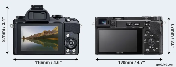 Comparison Stylus 1 or A6100 rear
