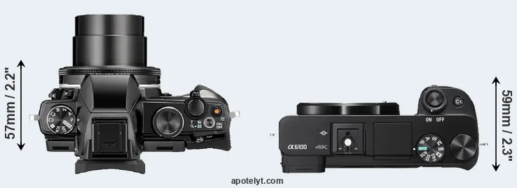 Compare Stylus 1 versus A6100 top