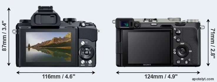 Comparison Stylus 1 or A7C rear