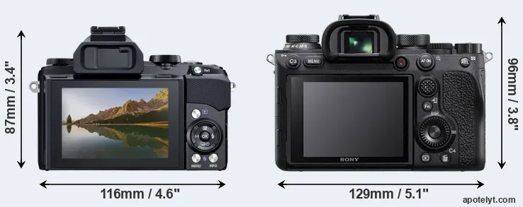 Comparison Stylus 1 or A9 II rear
