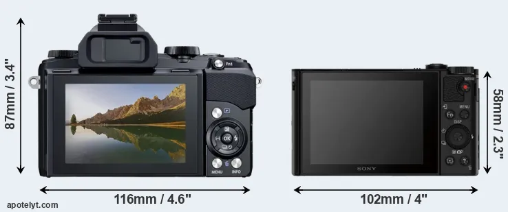 Comparison Stylus 1 or HX80 rear