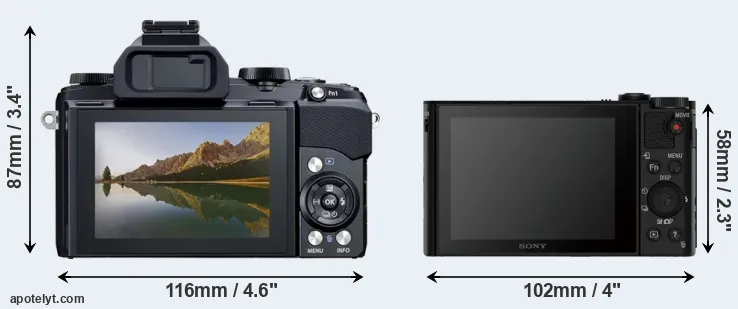 Comparison Stylus 1 or HX90V rear