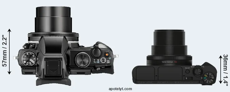 Compare Stylus 1 versus HX90V top