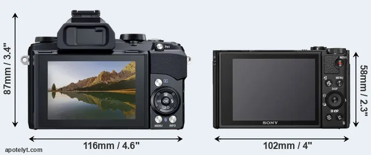 Comparison Stylus 1 or HX95 rear