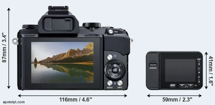Comparison Stylus 1 or RX0 II rear