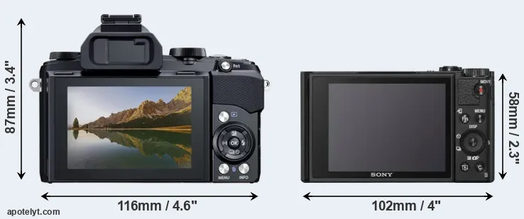 Comparison Stylus 1 or WX800 rear