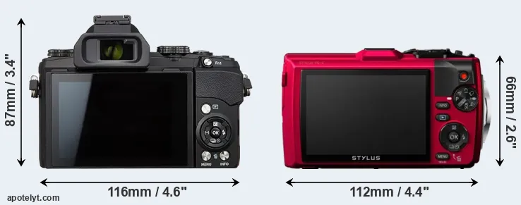 Comparison Stylus 1s or TG-4 rear