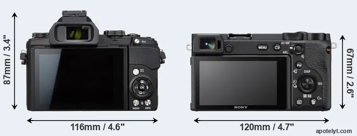 Comparison Stylus 1s or A6600 rear