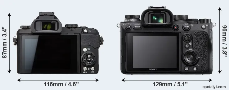 Comparison Stylus 1s or A9 II rear