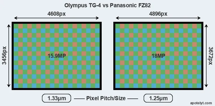 TG-4 versus FZ82 MP