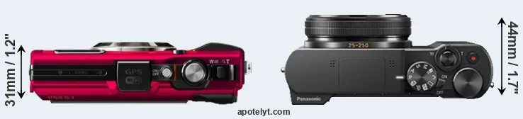 Compare TG-4 versus TZ100 top